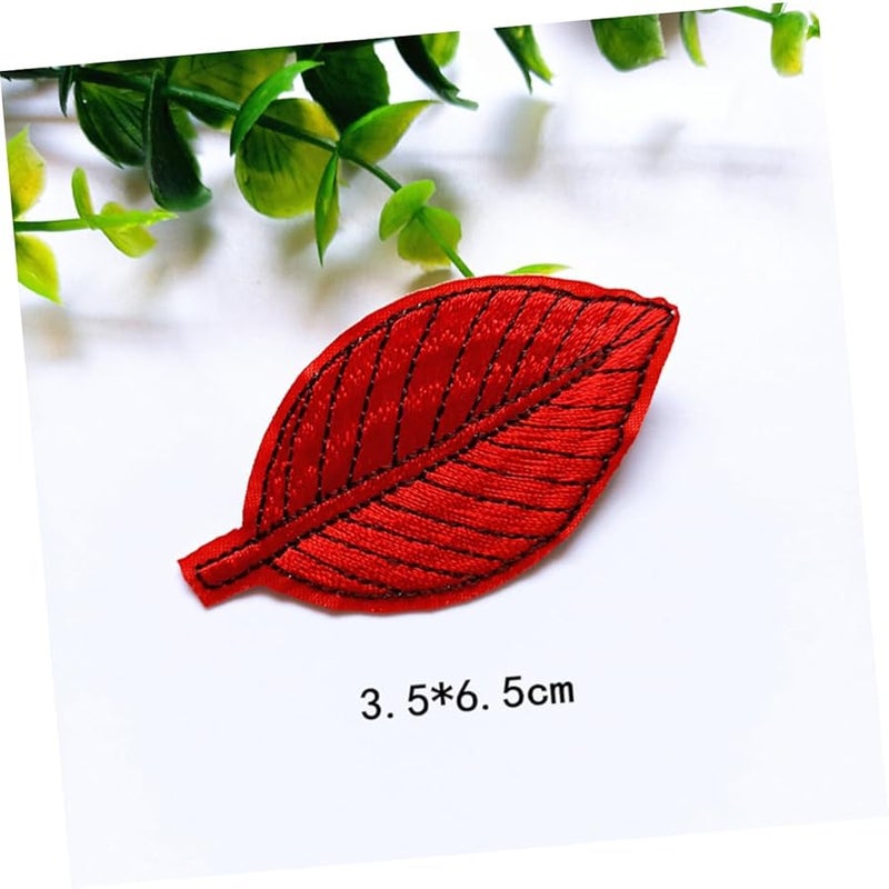 12Pcs Green Leaves Embroidered Patches For Dresses Skirts Vests Hats Sewing - Image 4